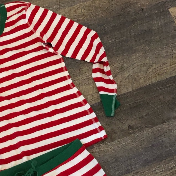 Hanna Andersson adult unisex striped long John pajama set  Top L bottoms M - Picture 5 of 8